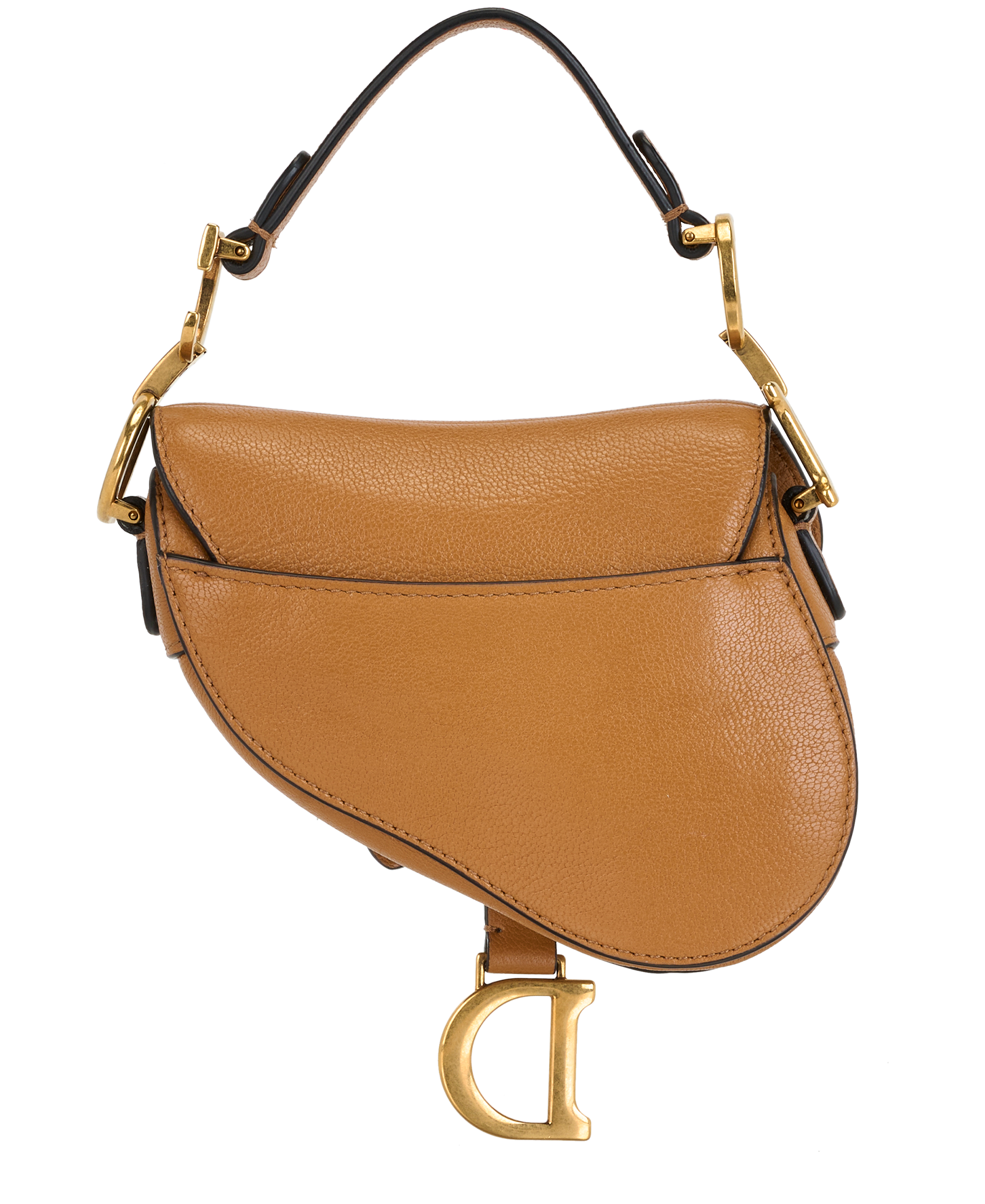 Micro Saddle, &pound;1,150, Handbags, Brown, Leather, Back view